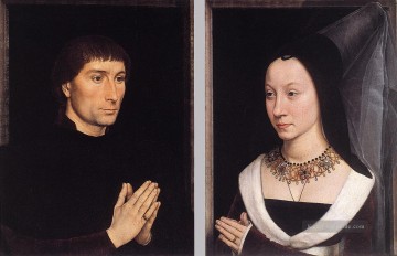  niederländische - Tommaso Portinari und seine Frau Niederländische Hans Memling